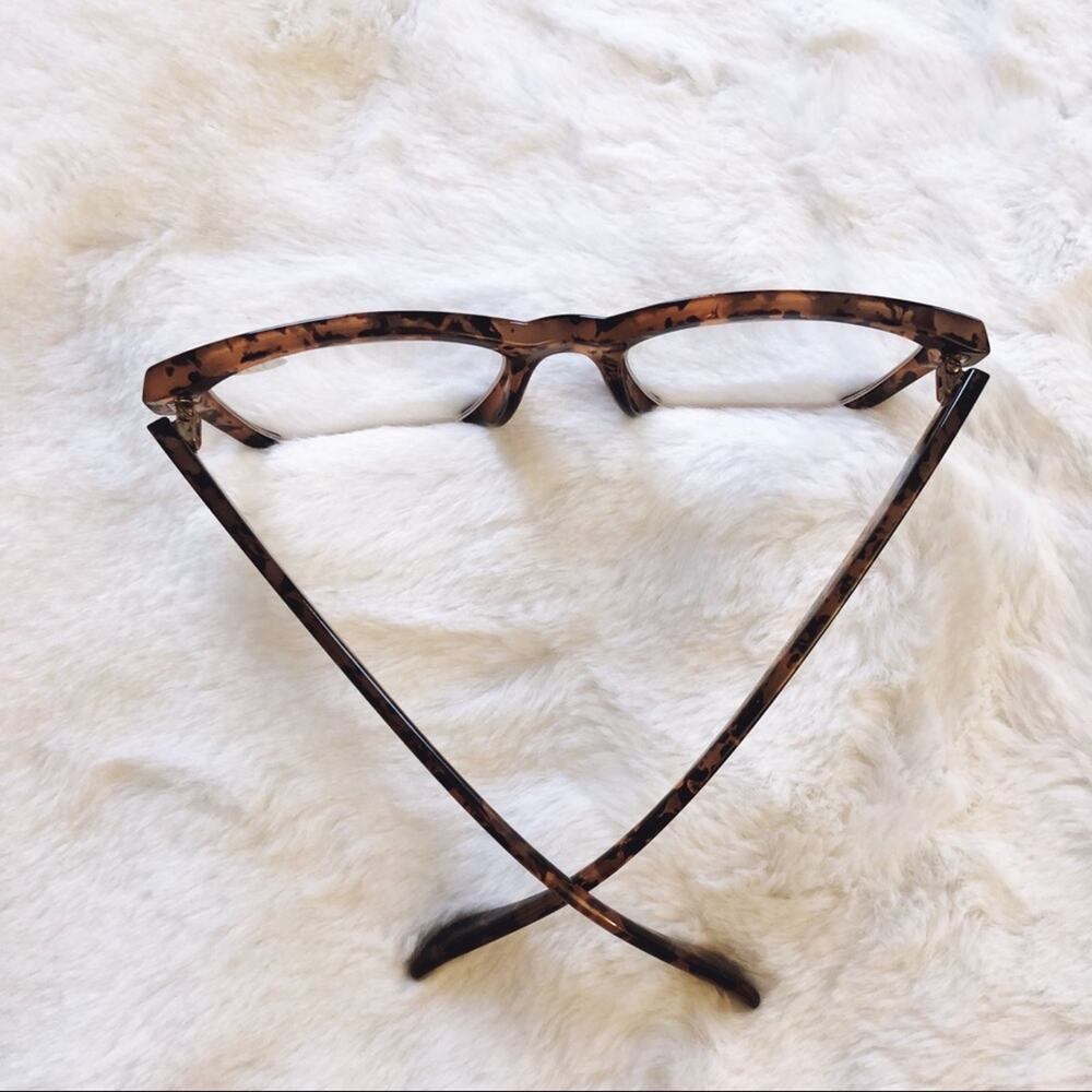 Brooke Brown Half Rim Rectangle Reader Glasses - Picture 9 of 11